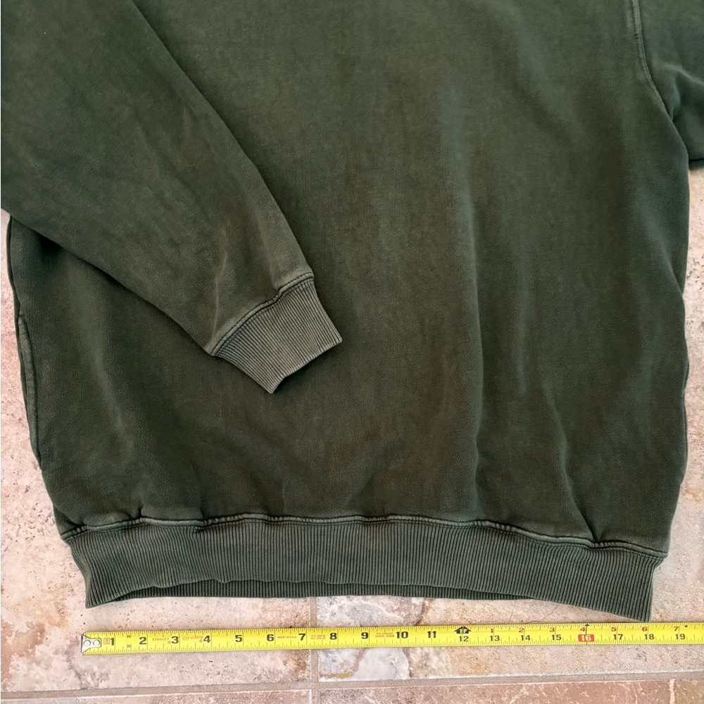 Aerie Women’s M Olive Green Crew Neck Sweater Pullover Pockets Athleisure Cozy - Picture 9 of 12